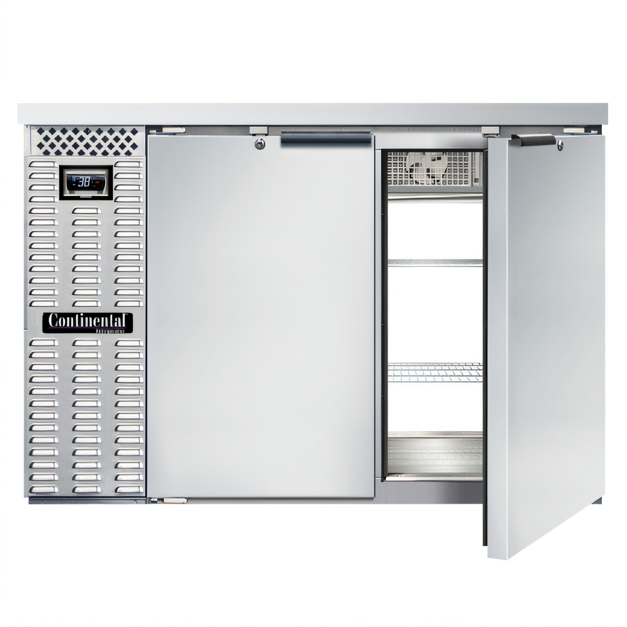 Product image #1 for Continental Refrigerator BB50NSSPT 50" Pass-Thru Back Bar Cooler with Stainless Steel Top