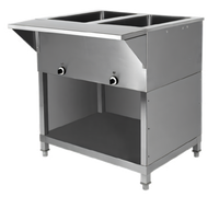 One-Piece Stainless Steel Back Panel Steam Table Enclosure for 5-Well Steam Tables