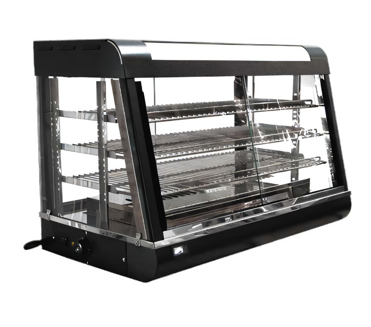 Product image #1 for Omcan 36-Inch Countertop 3-Tier Hot Food Merchandiser Display Warmer