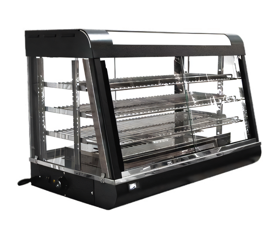 Product image #1 for Omcan 36-Inch Countertop 3-Tier Hot Food Merchandiser Display Warmer