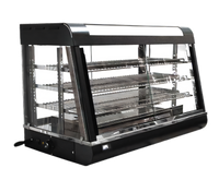 Omcan 36-Inch Countertop 3-Tier Hot Food Merchandiser Display Warmer