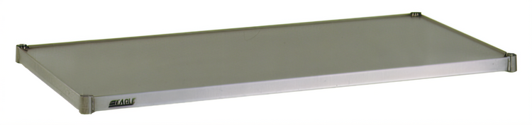 Product image #1 for Eagle Valu-Gard 30" x 18" Solid Commercial Shelf with Marine Edge, Green Epoxy Finish