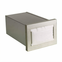 Dispense-Rite CMND-1 Built-In Horizontal Full-Fold Stainless Steel Napkin Dispenser