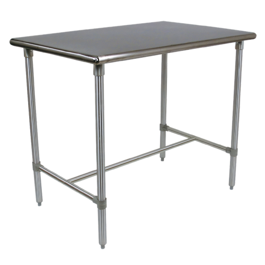 Product image #1 for John Boos Cucina Classico Stainless Steel Work Table with Bullnose Corners and Adjustable Feet, 48 x 24 x 40 Inches