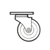 Thumbnail image #1 for Channel Manufacturing CPS25U Shelf Casters & Leveling Feet