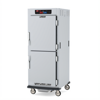 Metro C5 9 Series Full-Height Pass-Thru Controlled Humidity Heated Holding and Proofing Cabinet with Solid Dutch Doors and Universal Wire Slides