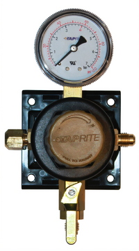 High-Pressure Wall-Mount CO2 or Nitrogen Regulator Kit with Single Gauge and 50 Feet of Nylon-Braided Gas Tubing
