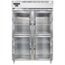 Thumbnail image #1 for Continental Refrigerator D2FNSSGDHD Designer Line Two-Section Standard Depth Reach-In Display Freezer with Half-Height Glass Doors