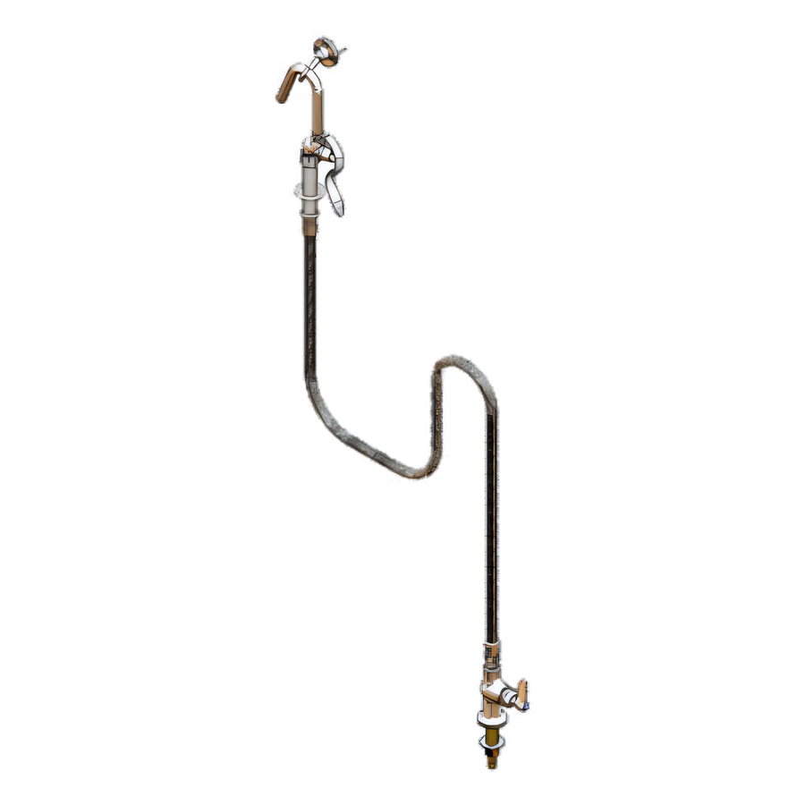 Product image #1 for T&S Brass Single Pantry Deck-Mount Pot Filler Faucet with Hook Nozzle Spray Valve and 68-Inch Hose