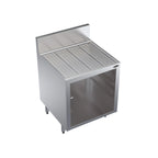 Thumbnail image #1 for Krowne Royal Series KR24-GSB1 24 x 24-Inch Underbar Glass Storage Cabinet with Drainboard Top, Open Front, and 3 Rack Slides