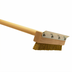 Thumbnail image #1 for Pizza Oven Brush with 40-Inch Wood Handle, Brass Wire Bristles, and Horizontal Scraper