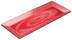 Thumbnail image #2 for Ardesia Luzia 19-Inch x 8-Inch Rectangular Red Melamine Plate