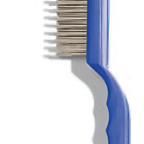 Thumbnail image #1 for CFS Brands Sparta® 4067200 Scratch Brush and Scraper, 11-1/2 Inch, Stainless Steel Bristles, Pistol Grip Plastic Handle Case of 12