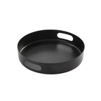 Thumbnail image #1 for American Metalcraft STB12 Black Round Serving Tray, 12-1/8-Inch Diameter Case of 6