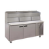Thumbnail image #1 for Delfield LiquiTec 72-Inch Two-Section Refrigerated Pizza Prep Table with Dual Raised Rails and 6-Pan Capacity