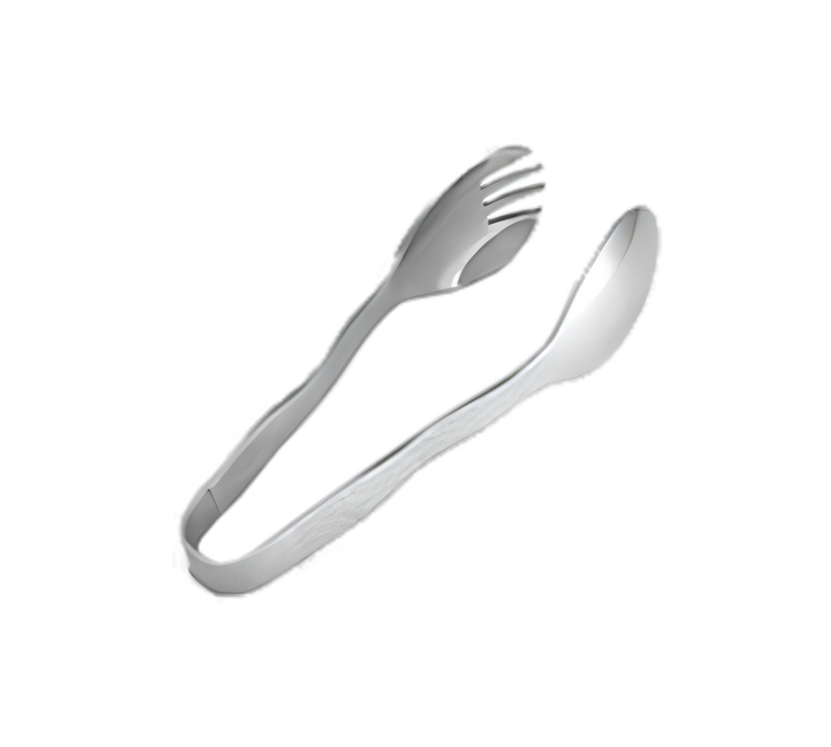 Product image #1 for Hammered Stainless Steel Serving Tongs, 6-Inch