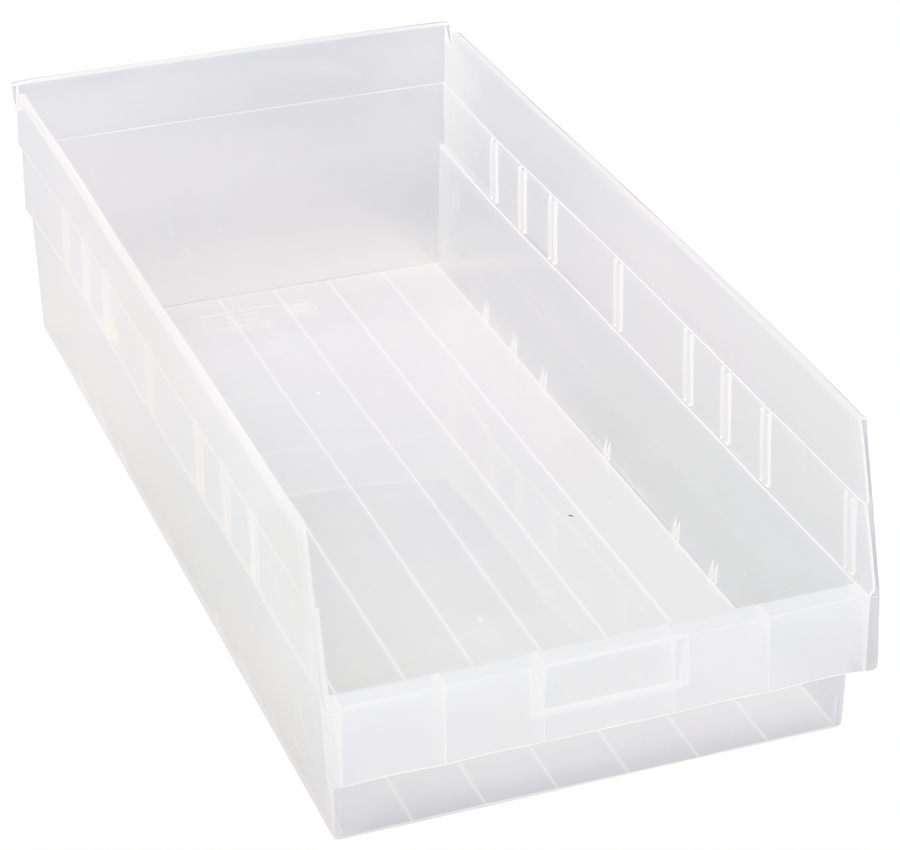 Product image #1 for Economy Nesting Clear Polypropylene Shelf Bin, 11-1/8 x 23-5/8 x 6 Inches