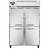 Thumbnail image #1 for Continental Refrigerator 2FNHD Two-Section Standard Depth Reach-In Freezer with Half-Height Solid Doors