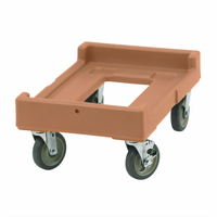 Cambro Camdolly Open Frame Transport Dolly, 300 lb Capacity, 5-Inch Casters, Coffee Beige