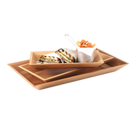 American Metalcraft Rectangular Bamboo Serving Tray