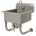 Thumbnail image #1 for Advance Tabco Wall-Mounted One-Station Stainless Steel Service Sink with Knee Valve and Gooseneck Spout
