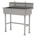 Thumbnail image #1 for Advance Tabco Multiwash Freestanding Hand Wash Sink with 2 Electronic Faucets, 40 Inch Wide, 304 Stainless Steel