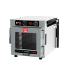 Thumbnail image #1 for Metro HotBlox™ HBCN4-ACPS-CT 4-Pan Pass-Thru Insulated Holding Cabinet, Countertop/Stacking, Analog Controls, Clear Front/Solid Rear, 120V