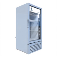 Beverage-Air Marketeer MT10-1W 1-Section White Hinged Glass Door Merchandiser Refrigerator, 9.43 Cu. Ft.