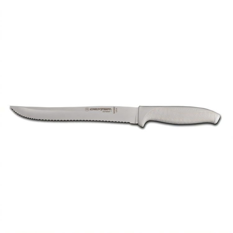 Product image #1 for Dexter Russell SofGrip 8-Inch Scalloped Utility Slicer with White Soft-Grip Handle