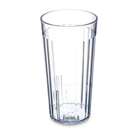 Bistro 16 oz Clear Fluted SAN Plastic Tumbler