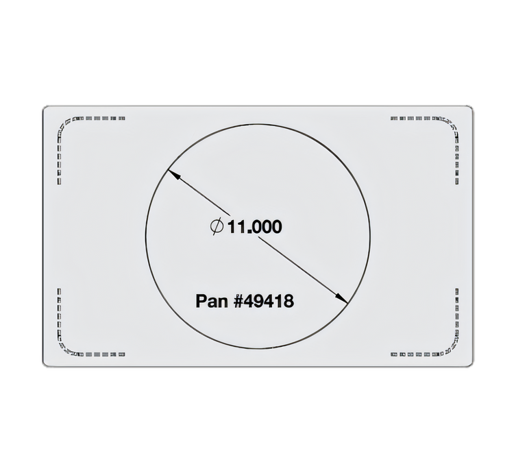 Product image #1 for Miramar Single Size Stainless Steel Adapter Plate Template for Miramar Cookware, Plain Edge, Large Round Cutout