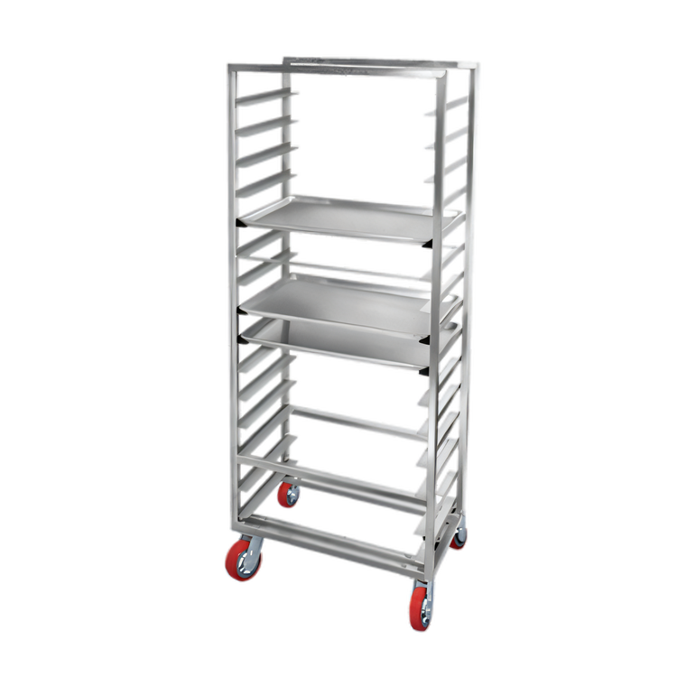Product image #1 for Channel Lifetime Tough Extra Heavy-Duty Side-Load Aluminum Bun Pan Rack, 9-Pan Capacity, 29 x 18 x 36 Inches