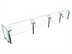 Thumbnail image #1 for Hatco Flav-R-Shield Adjustable Self-Service Single-Sided 4-Bay Food Shield, 132 Inch W x 18 Inch D x 23 Inch H