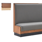 Thumbnail image #1 for ATSMFG ATS AT&S-ASWB-KR48-P GR8 Karender Wall Booth, 48" high, Plain back, Upholstery and foam fitted over a computer-cut cabinet-grade plywood