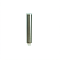 San Jamar Small Pull-Type Wall-Mount Water Cup Dispenser, 16-Inch Stainless Steel Tube