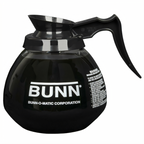 Thumbnail image #1 for BUNN 42400.0103 Glass Coffee Decanter, 64 oz, Black Handle