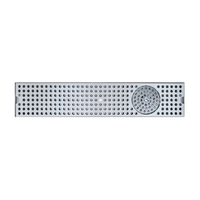 36-Inch Surface Mount Stainless Steel Drip Tray Trough with Integral Glass Rinser