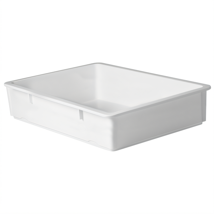 Product image #1 for Winco Rectangular Stackable Polypropylene Dough Box, 25-1/2 x 17-1/2 x 6 Inch, White