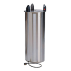 Thumbnail image #1 for Dinex DXPIDPHD1200 Heated Shielded Drop-In Plate Dispenser for 12-1/4-Inch Round Plates, Stainless Steel, 120V