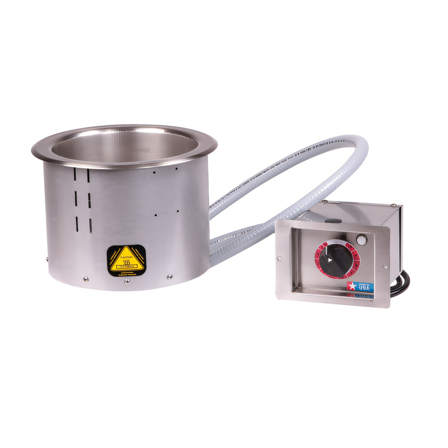 Product image #1 for Alto-Shaam Halo Heat Insulated Drop-In Electric Round Soup Well, 7 Quart, Stainless Steel