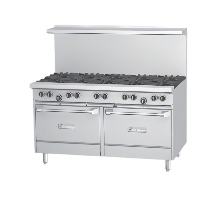 Product image #1 for Garland US Range U Series 60-Inch Gas Restaurant Range with 2 Open Burners, 48-Inch Griddle, Standard Oven and Storage Base