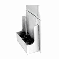 Glastender Clip-On Stainless Steel Chemical Rail for GT-18 Glasswasher Bases