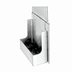 Thumbnail image #1 for Glastender Clip-On Stainless Steel Chemical Rail for GT-18 Glasswasher Bases