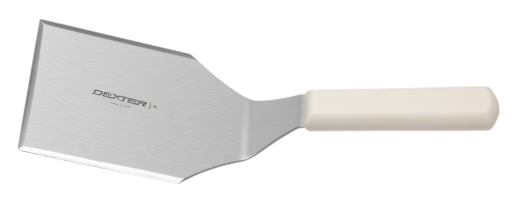 Product image #2 for Basics Heavy-Duty Stainless Steel Hamburger Turner with Offset Blade, 5 x 4 Inches