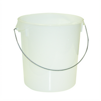 Rubbermaid Commercial Products 22 Quart Round Stackable Food Storage Container, White Polyethylene