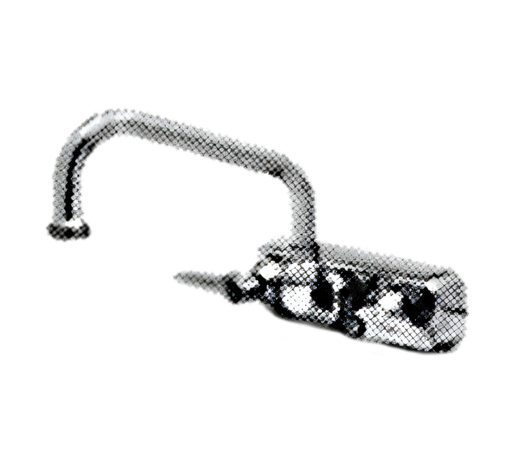 Product image #1 for T&S Extra Heavy Duty Splash-Mounted Commercial Faucet with 8-Inch Swing Spout and 8-Inch Centers