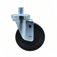BK Resources 4SBR-6ST-HR Shelf Casters & Leveling Feet
