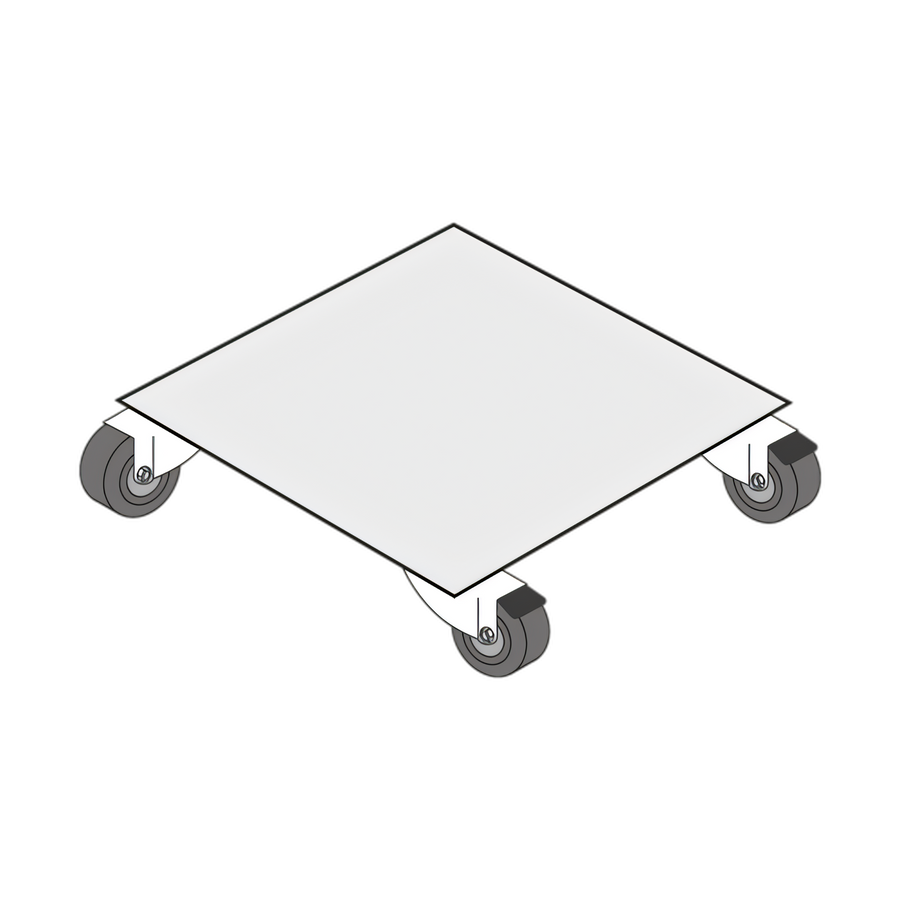 Product image #1 for Caster Set for UX 1500 / UX 1550 PRO(S) Curing Cabinets