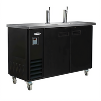 Serv-Ware DD49-2-HC Two-Tower Commercial Beer Dispenser Cooler, 49.1-Inch Wide, 2 Faucets
