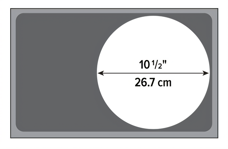 Product image #1 for Vollrath Offset Single-Opening Round Cutout Stainless Steel Food Bar Adapter Plate